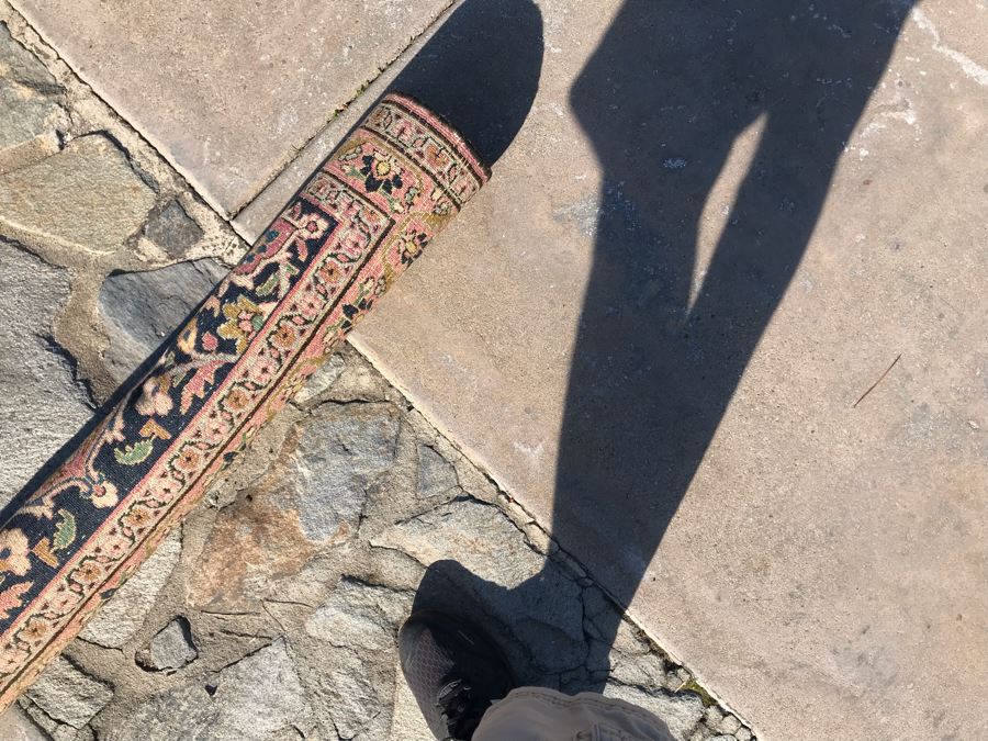 Vintage Hand Knotted Persian Area Rug 43 X 73 [Photo 11]