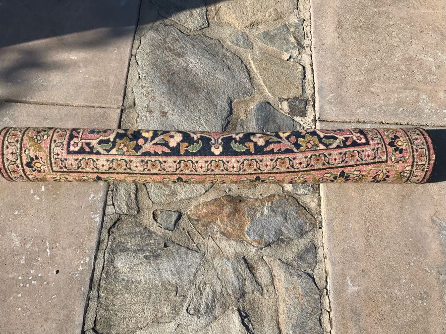 Vintage Hand Knotted Persian Area Rug 43 X 73 [Photo 10]