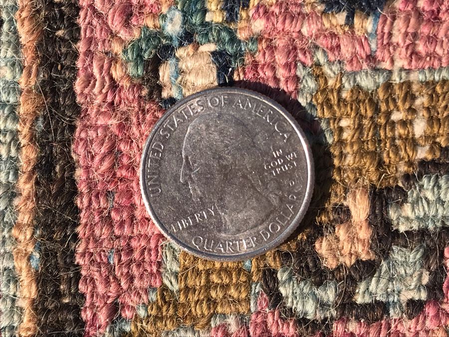 Vintage Hand Knotted Persian Area Rug 43 X 73 [Photo 7]