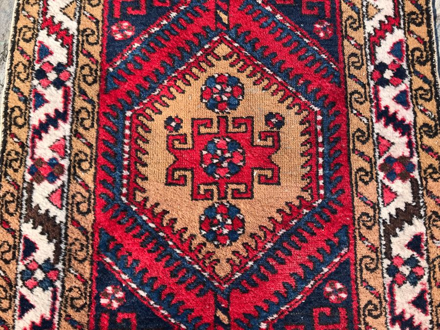 Vintage Wool Runner Rug 37 X 121 [Photo 5]