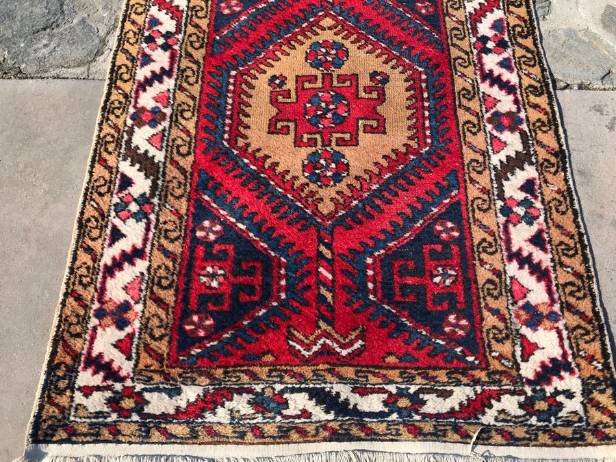 Vintage Wool Runner Rug 37 X 121 [Photo 4]