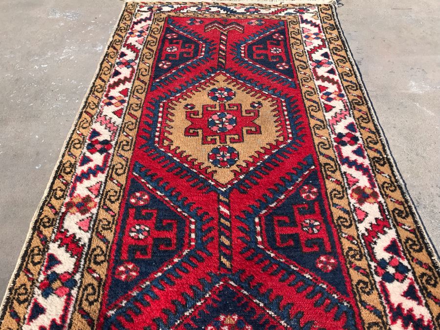 Vintage Wool Runner Rug 37 X 121 [Photo 7]