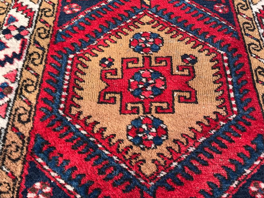 Vintage Wool Runner Rug 37 X 121 [Photo 8]