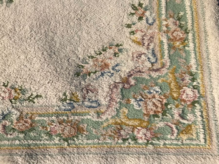 Vintage Shabby Chic Floral Pattern Wool Area Rug 50 X 73 [Photo 8]