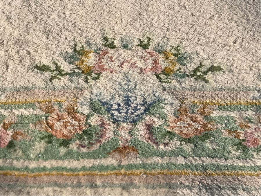 Vintage Shabby Chic Floral Pattern Wool Area Rug 50 X 73 [Photo 7]