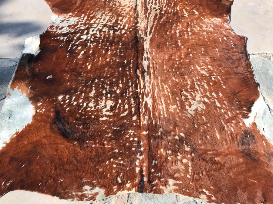 Vintage Cowhide Rug 87 X 76 [Photo 4]