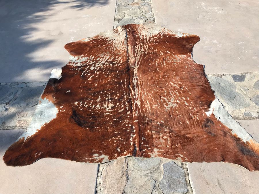Vintage Cowhide Rug 87 X 76 [Photo 3]