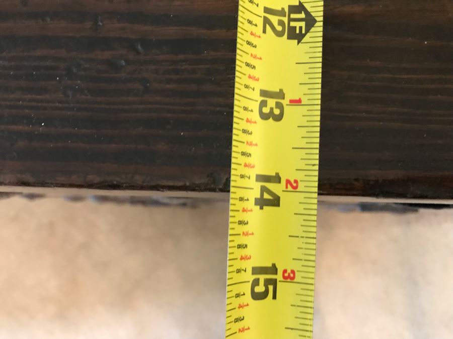 Stunning Antique Handmade Asian Chest Trunk Cabinet With Internal Drawers And Shelf - See Photos For Writing And Seals 33W X 14D X 28H [Photo 28]