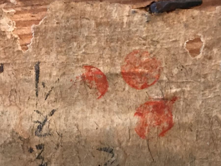 Stunning Antique Handmade Asian Chest Trunk Cabinet With Internal Drawers And Shelf - See Photos For Writing And Seals 33W X 14D X 28H [Photo 20]