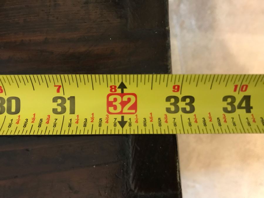 Stunning Antique Handmade Asian Chest Trunk Cabinet With Internal Drawers And Shelf - See Photos For Writing And Seals 33W X 14D X 28H [Photo 27]