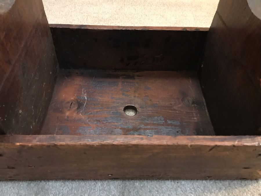 Antique Wooden Footstool 18W X 10D X 12H [Photo 9]