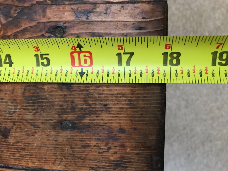 Antique Wooden Footstool 18W X 10D X 12H [Photo 10]