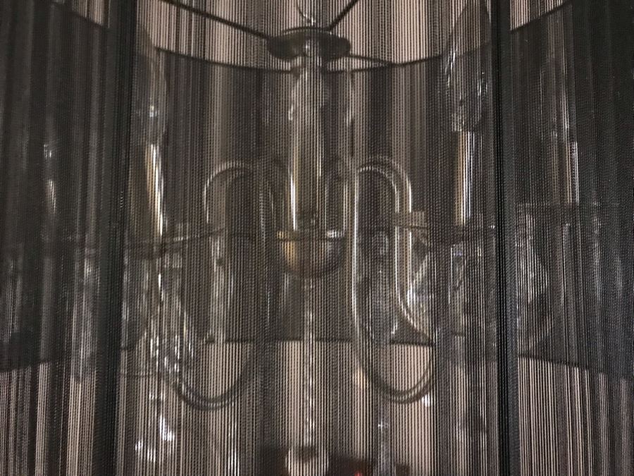 Modern Handing Silver Tone Chandelier Light Fixture With Black Shade [Photo 5]