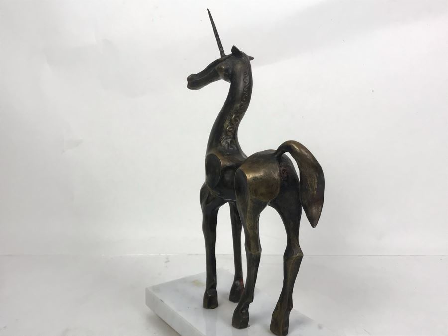 Rare Vintage Mid-Century Modernist John Jagger Signed Bronze Unicorn Horse 13 Of 25 9W X 4D X 12.5H [Photo 8]