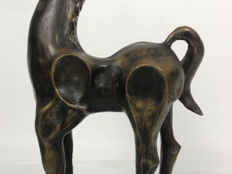 Rare Vintage Mid-Century Modernist John Jagger Signed Bronze Unicorn Horse 13 Of 25 9W X 4D X 12.5H [Photo 7]