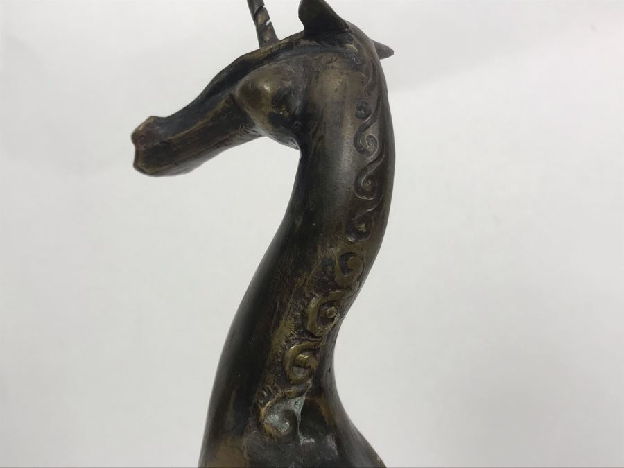 Rare Vintage Mid-Century Modernist John Jagger Signed Bronze Unicorn Horse 13 Of 25 9W X 4D X 12.5H [Photo 9]