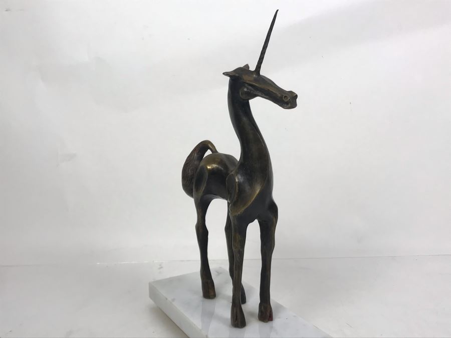 Rare Vintage Mid-Century Modernist John Jagger Signed Bronze Unicorn Horse 13 Of 25 9W X 4D X 12.5H [Photo 11]