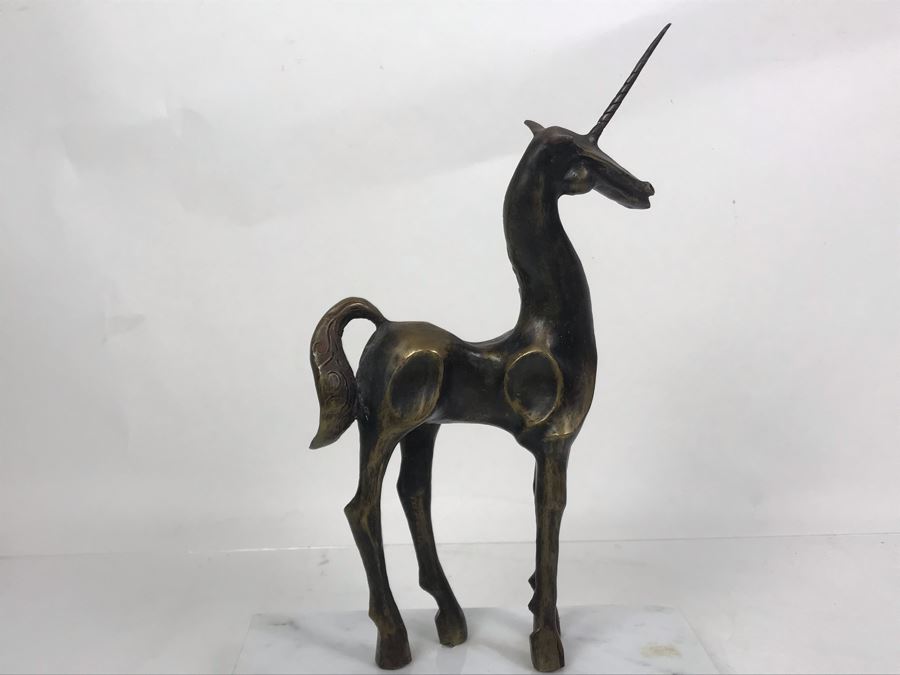 Rare Vintage Mid-Century Modernist John Jagger Signed Bronze Unicorn Horse 13 Of 25 9W X 4D X 12.5H [Photo 10]