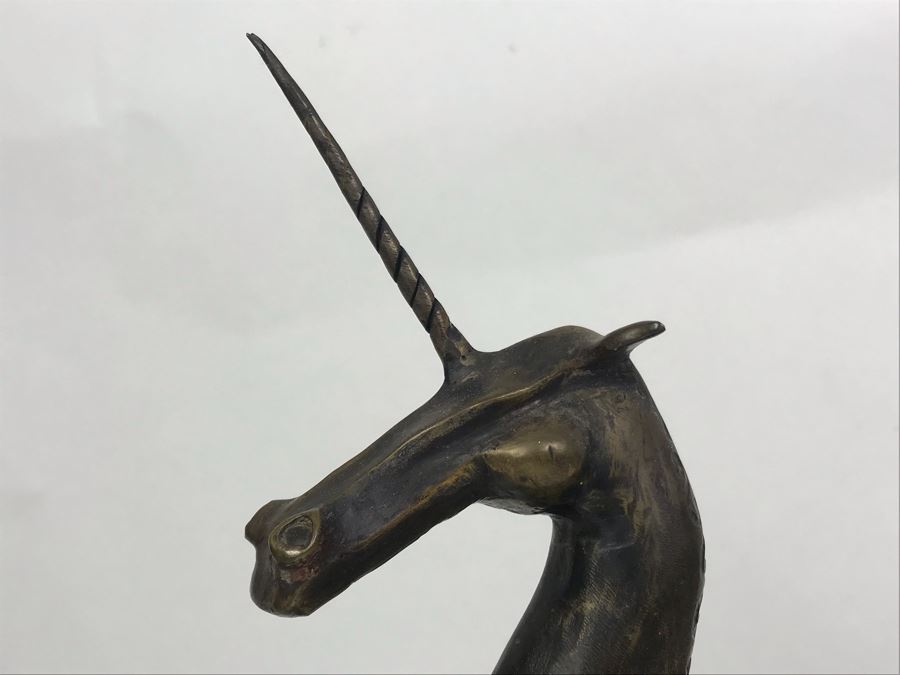 Rare Vintage Mid-Century Modernist John Jagger Signed Bronze Unicorn Horse 13 Of 25 9W X 4D X 12.5H [Photo 4]