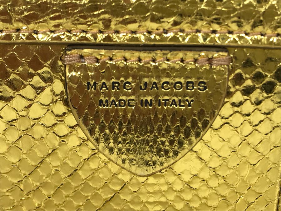 New Marc Jacobs Gold Tone Handbag Made In Italy [Photo 5]