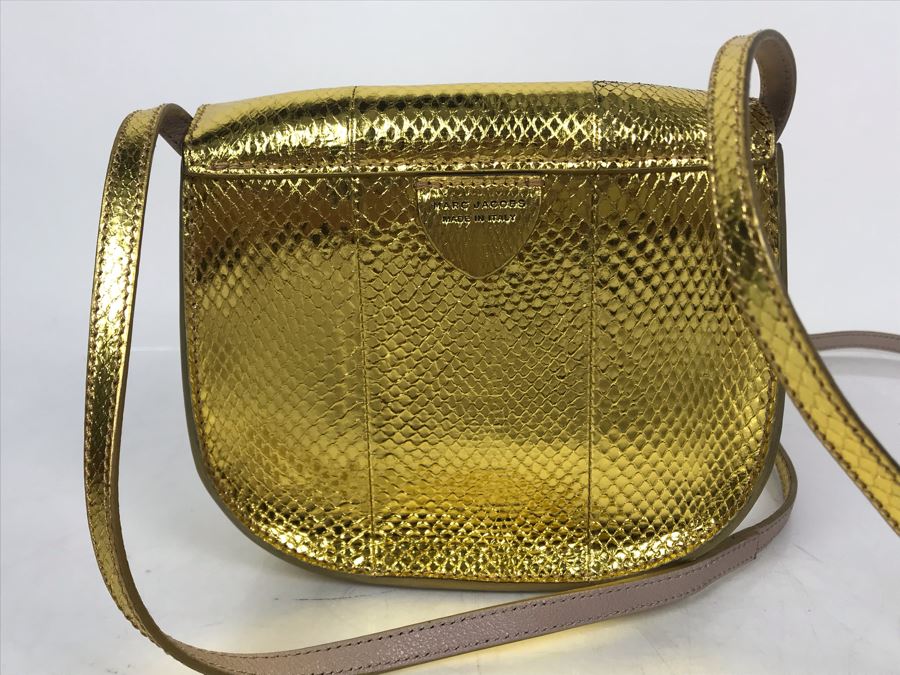 New Marc Jacobs Gold Tone Handbag Made In Italy [Photo 4]