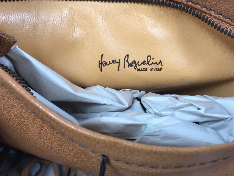 Henry Beguelin Leather Handbag Native American Motif With Turquoise Donut - Appears To Be New [Photo 12]