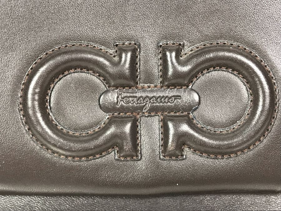 Salvatore Ferragamo Leather Handbag Made In Italy [Photo 3]