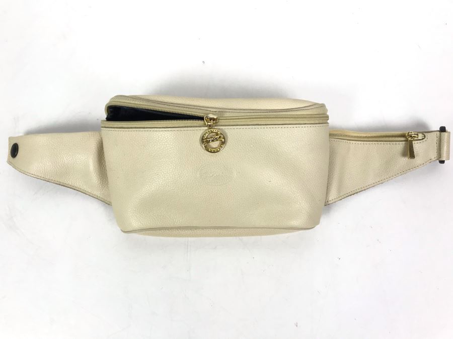 Longchamp France Leather Belt Pouch Bag [Photo 1]