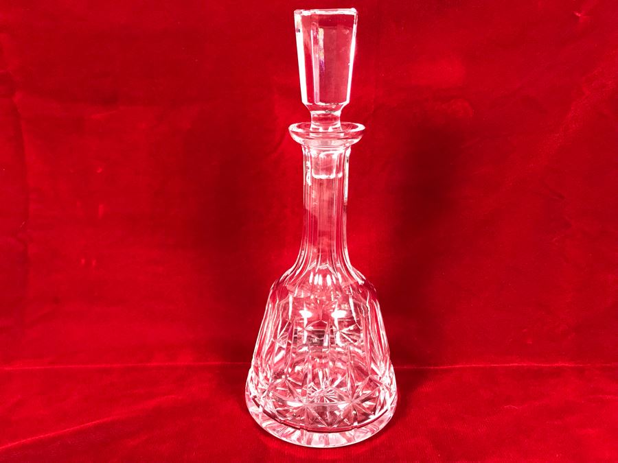 Crystal Liquor Decanter With Stopper 12.5H