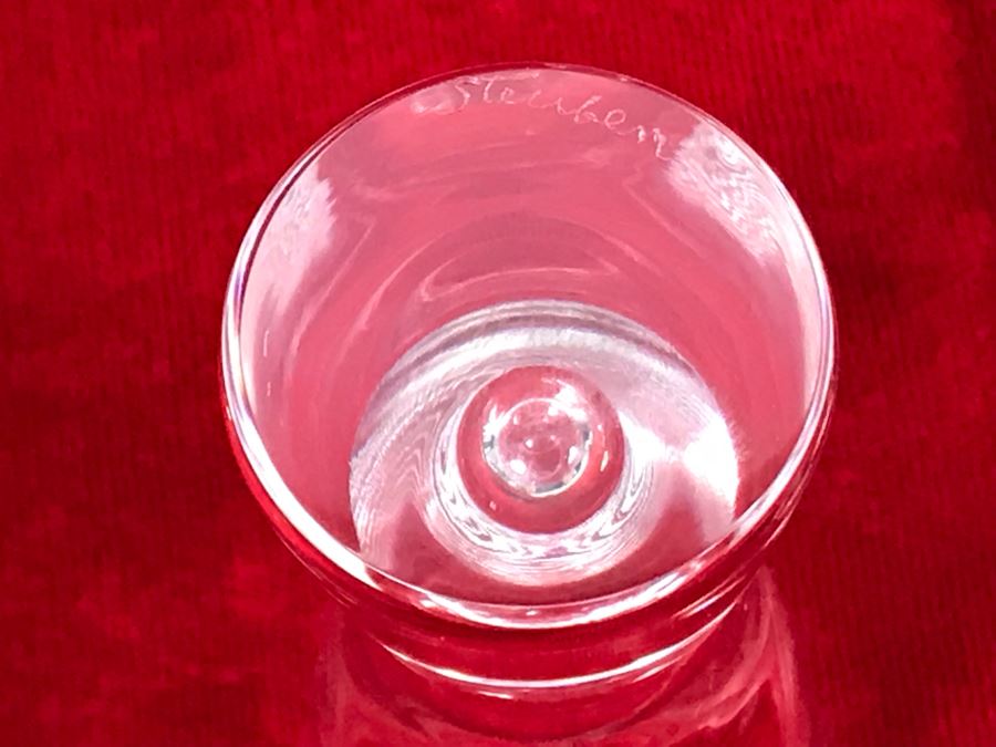 (6) Signed Steuben Crystal 4' Mid-Century Art Glass Shot Glasses By Don Pollard [Photo 8]