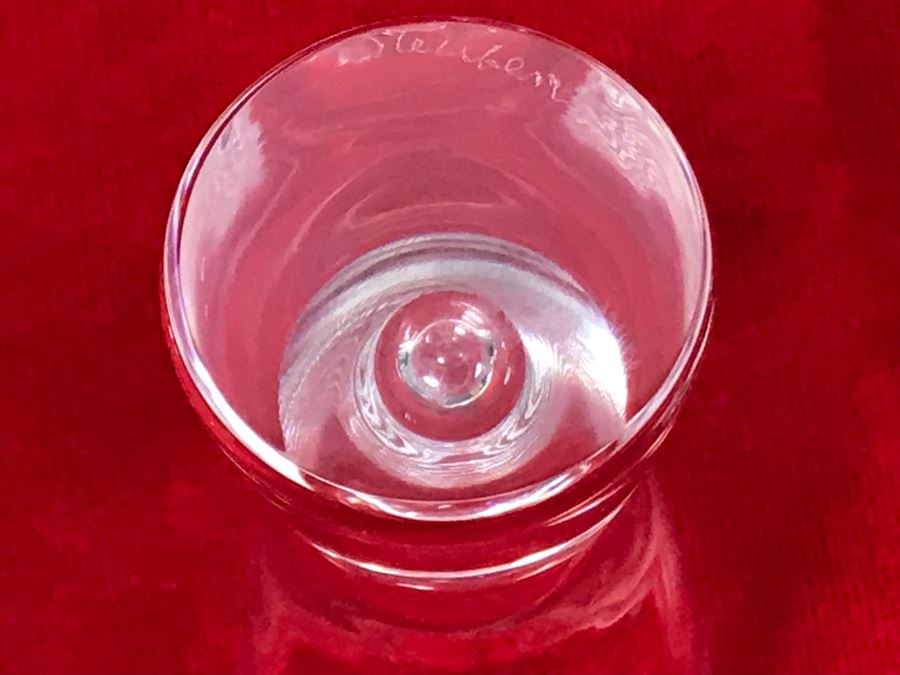 (6) Signed Steuben Crystal 4' Mid-Century Art Glass Shot Glasses By Don Pollard [Photo 9]