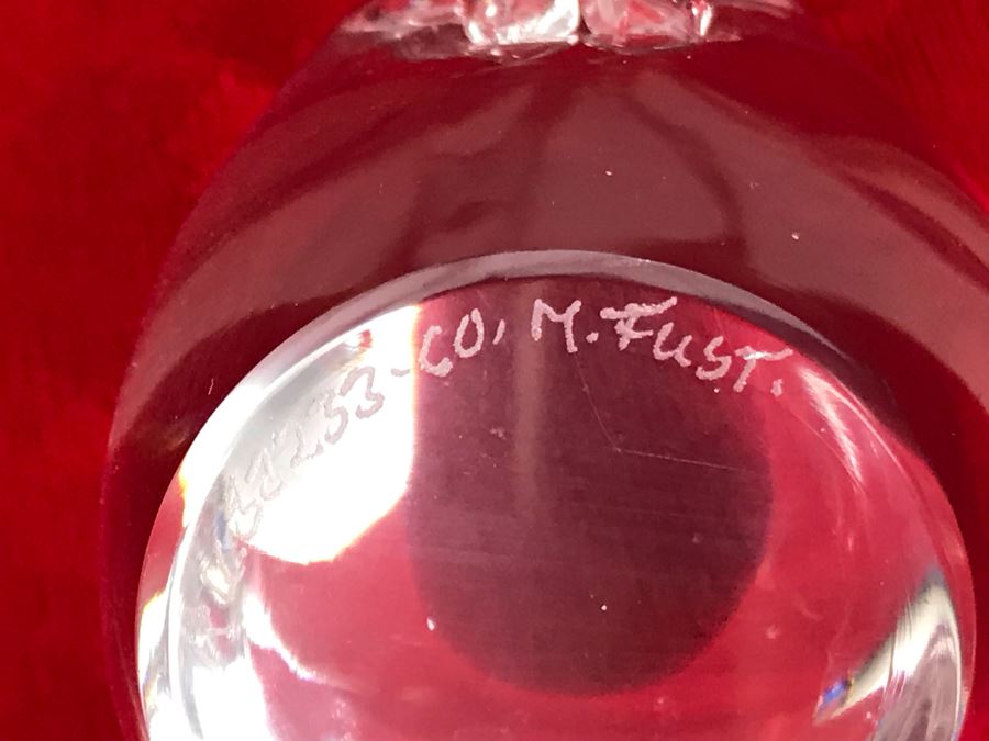 Vintage Signed Royal Krona Crystal Beaver Figurine Sweden By M. Fust [Photo 9]