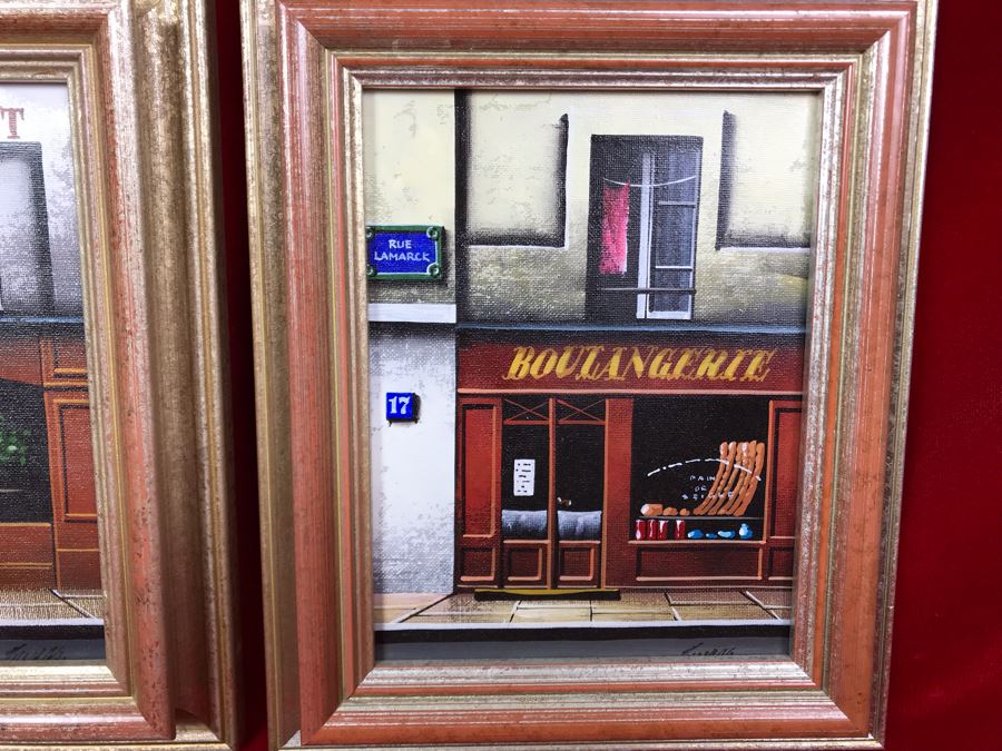Pair Of Framed Rue Gresset, France Storefront Pictures 8 X 9.5 [Photo 4]