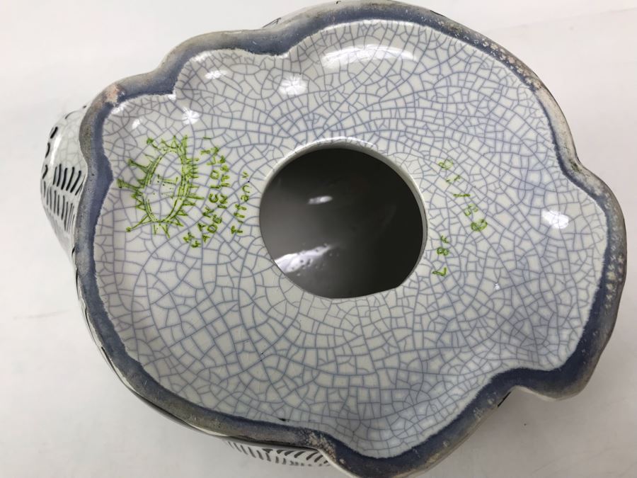 Tiffany Signed Mancioli Ceramic Cat Made In Italy For Tiffany 7W X 4H [Photo 9]