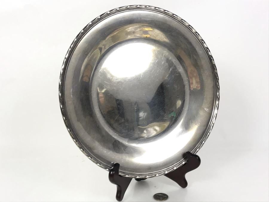 Vintage 11' Towle Sterling Silver Sandwich Plate Silver Flutes #54521 417g Replacements Value $639 [Photo 5]