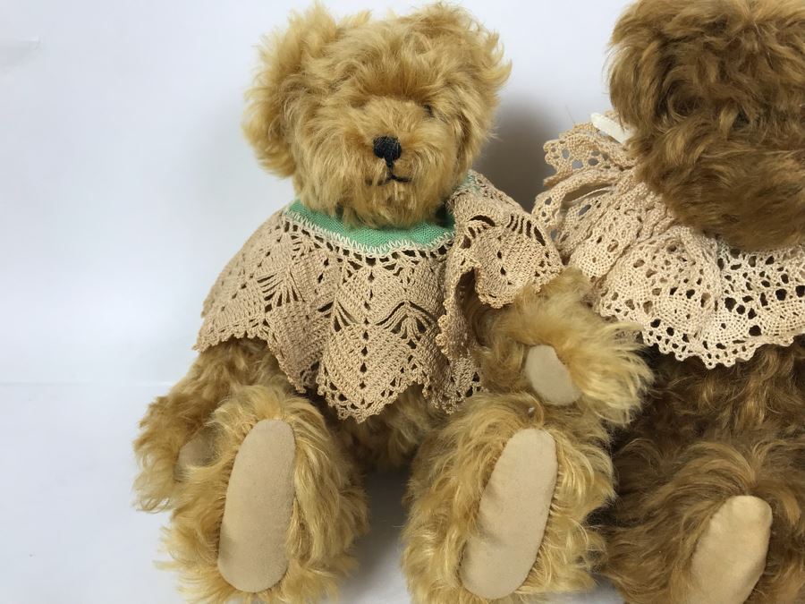 (3) Jointed Mohair Teddy Bears Muir Bears & Toys - Syndi Muir Original Bears From Hawaii / New Zealand [Photo 4]