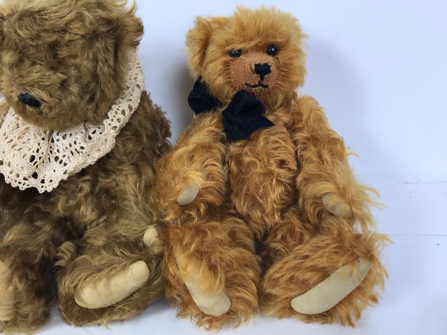(3) Jointed Mohair Teddy Bears Muir Bears & Toys - Syndi Muir Original Bears From Hawaii / New Zealand [Photo 5]
