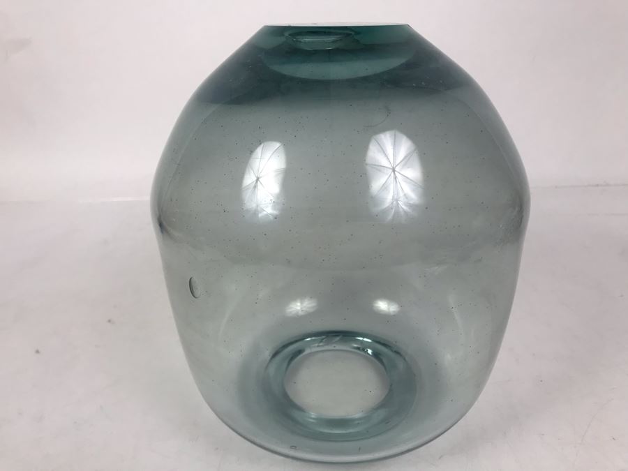 Signed Art Glass Vase By Rick Mills Hawaii 7W X 7H [Photo 4]