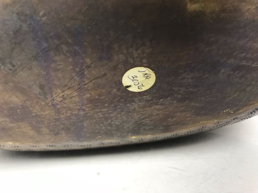 Large Hammered Brass Centerpiece Vase By The John Richard Collection With Potpourri [Photo 9]