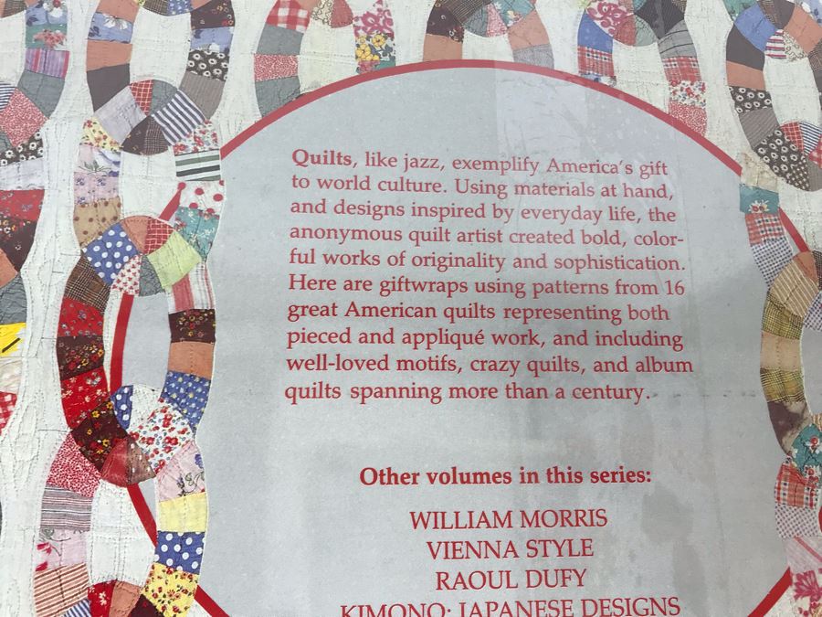 New Giftwraps By Artists: M.C.Escher And American Quilts Plus Collection Of Vintage Wooden Spool Threads [Photo 11]