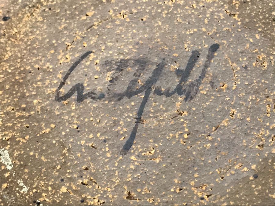 Set Of (3) Signed Pottery Lidded Jars 9.5H [Photo 11]