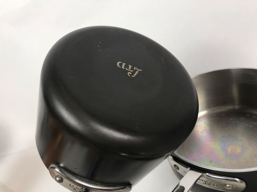 Set Of (3) All-Clad Pots Pans And All-Clad Towel [Photo 12]