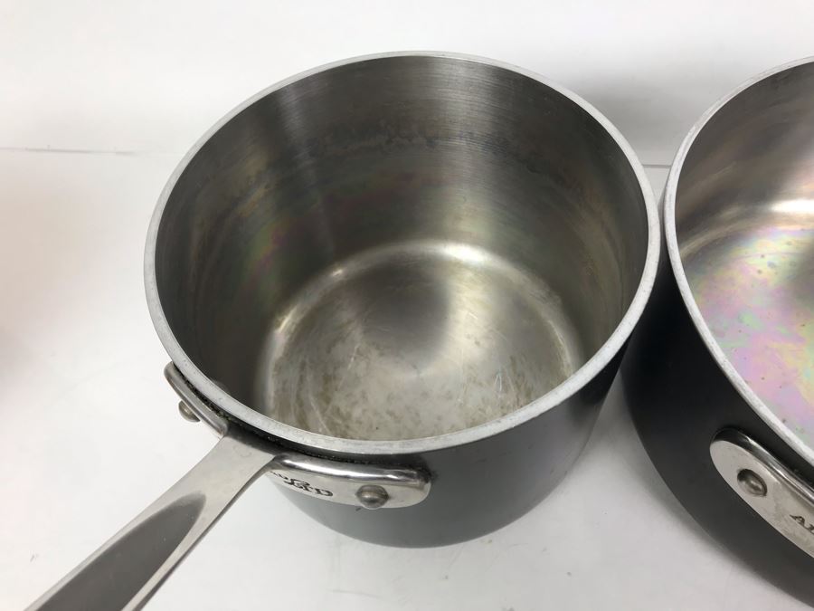 Set Of (3) All-Clad Pots Pans And All-Clad Towel [Photo 11]