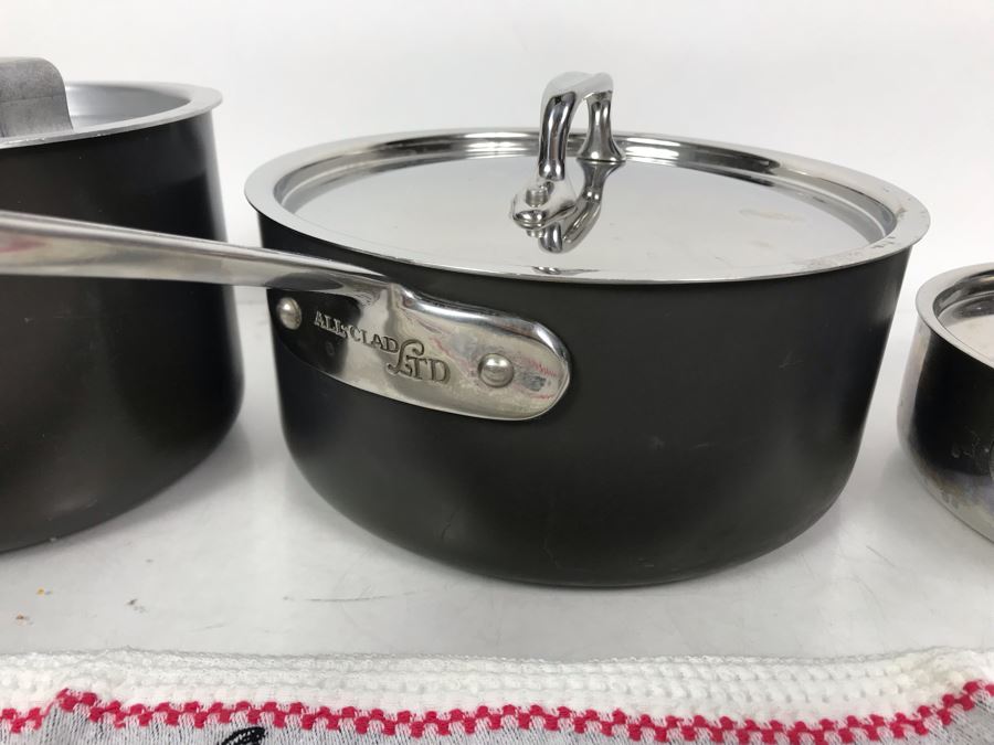 Set Of (3) All-Clad Pots Pans And All-Clad Towel [Photo 5]