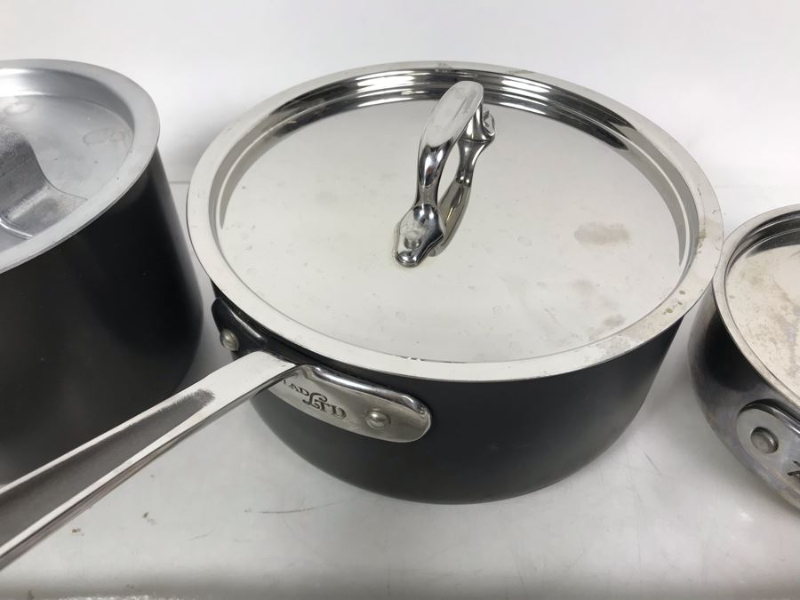 Set Of (3) All-Clad Pots Pans And All-Clad Towel [Photo 6]