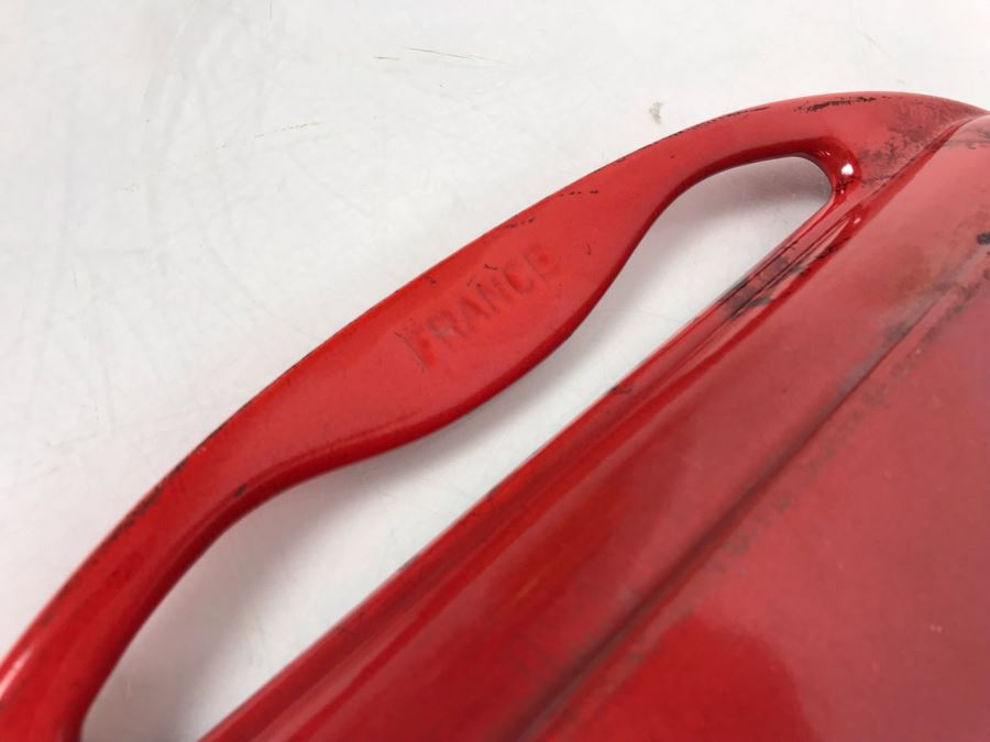 Le Creuset Cast-Iron Rectangular Skinny Grill 13 X 8.5 Retails $185 [Photo 5]