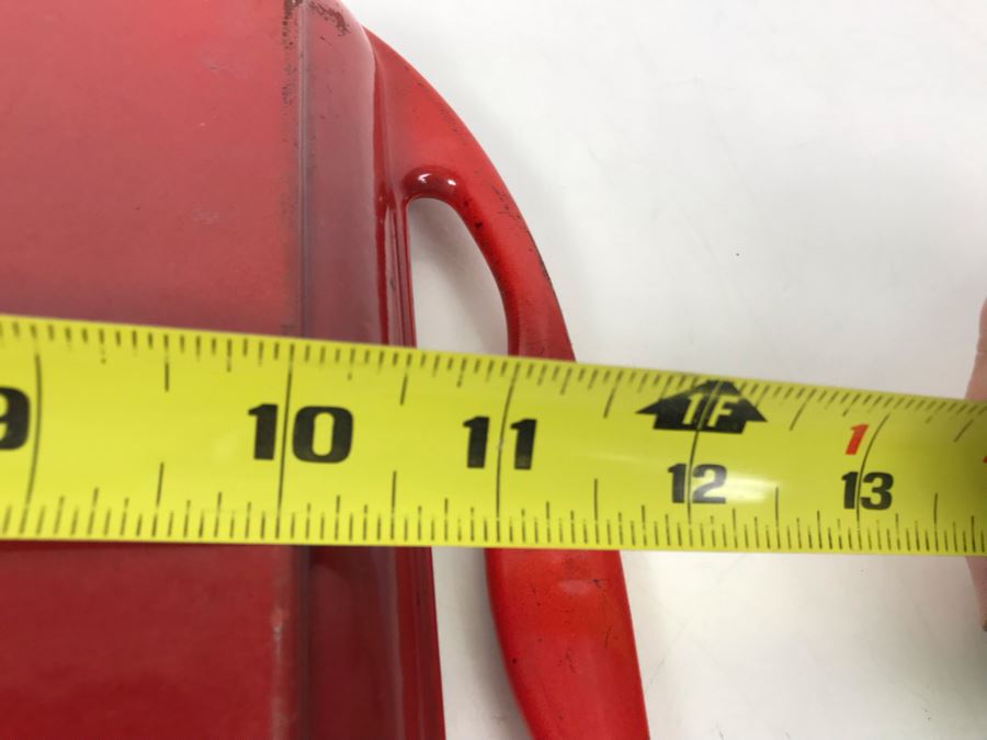 Le Creuset Cast-Iron Rectangular Skinny Grill 13 X 8.5 Retails $185 [Photo 6]