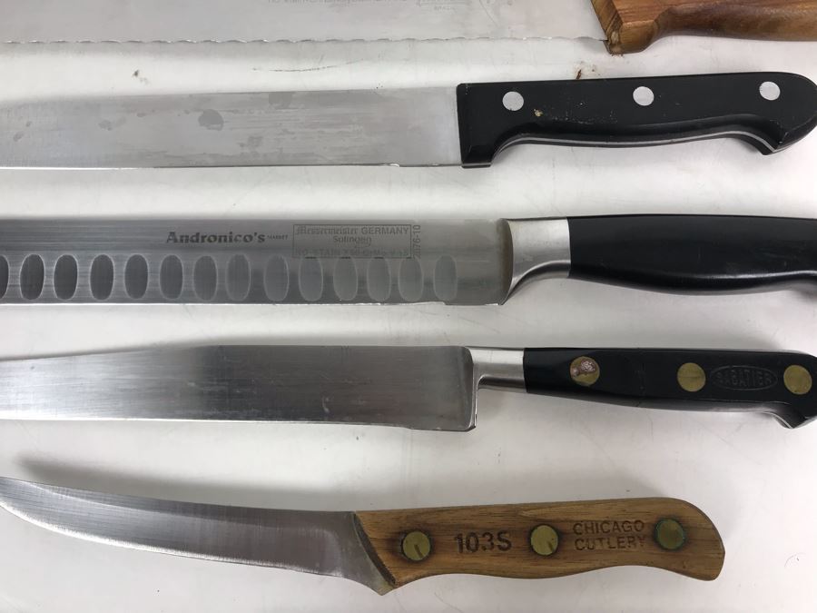 Various Knives Including Chicago Cutlery Knives And Knife Holder - See Photos [Photo 6]