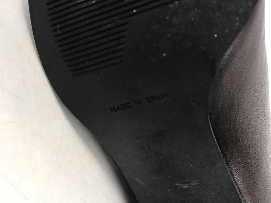 Women's Stuart Weitzman Dark Brown Leather Boots Size 9 [Photo 6]