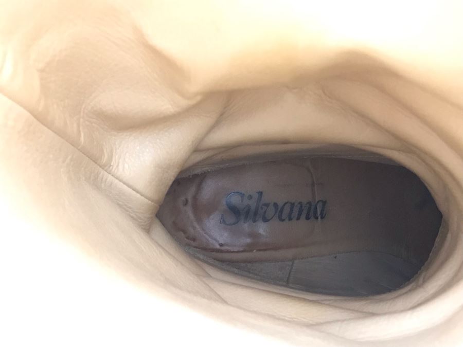 Women's Silvana Brown Leather Boots Made In Italy Size 8.5 [Photo 10]